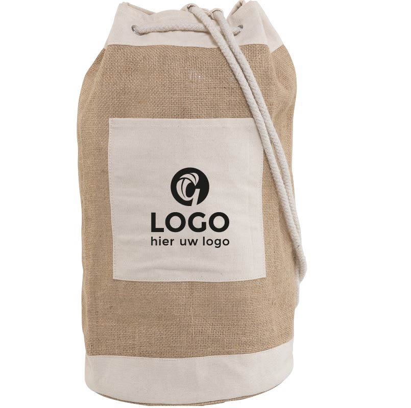 Jute duffle bag | Eco promotional gift